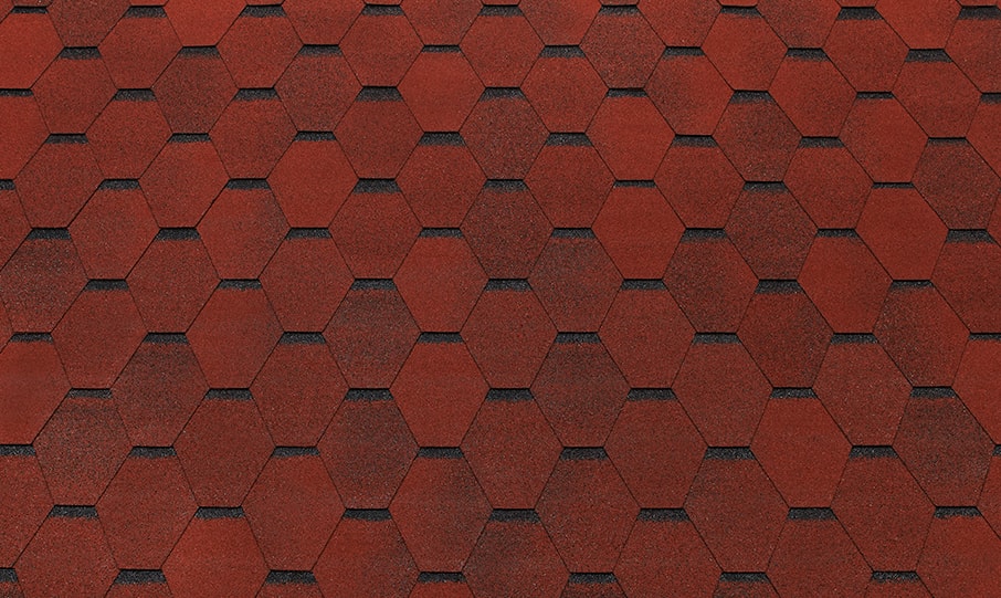 Гибкая черепица TEGOLA Смальто красный, 100*33,7 см